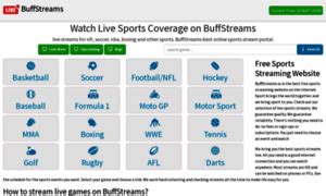 buffstreams io|Live Sport TV .